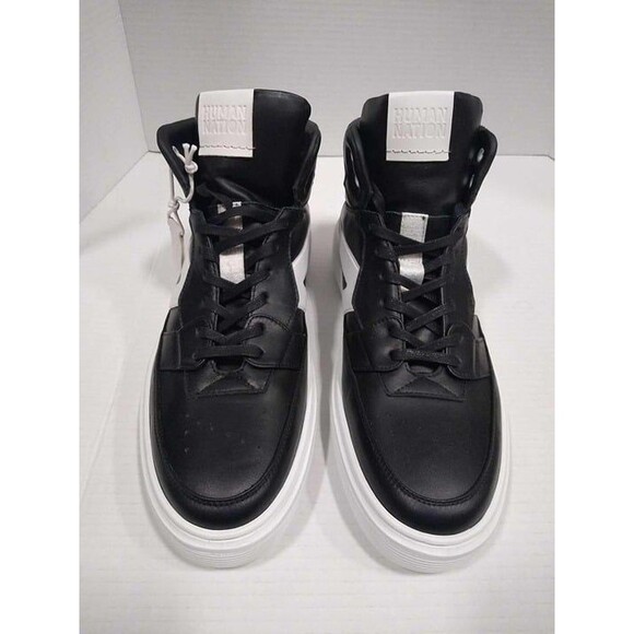 Human Nation Gender Neutral Shoes Leather Made in Italy *Rare* Sz 12M 14W - Picture 2 of 9